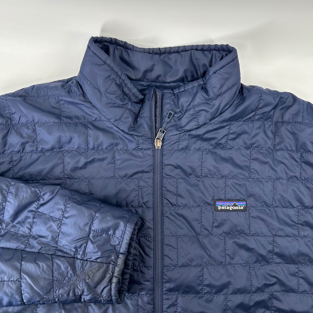 Patagonia Nano Puff Jacket Mens XXL Navy Blue Quilted Insulated Puffer Pockets